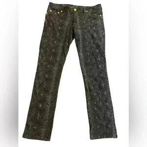 Coogi Women’s Snake Skin Print Pants Size 16